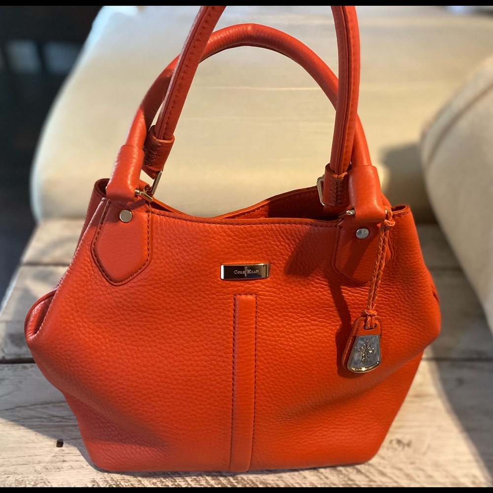 Orange Leather Cole Haan Bag